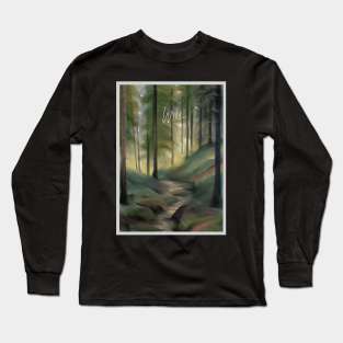 wild forest drawing Long Sleeve T-Shirt